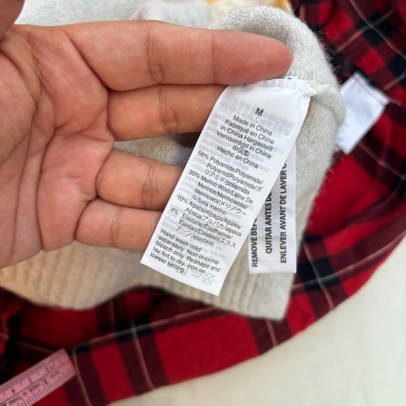 Madewell bundle of 3 women’s size M Shirts And Sweater Multicolor - Picture 13 of 14